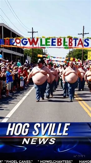The Big Belly Bacon Boys on Instagram: "The BBBB debut their new fashion trend at the Big Belly Bacon Boy Annual Parade!! Breaking news! 🥓 #news #breakingnews #newsflash #explorepage #comedycentral #crazycontent #wtf #ai #ainews #lmao #wow #omg #merica #isthisreallife"