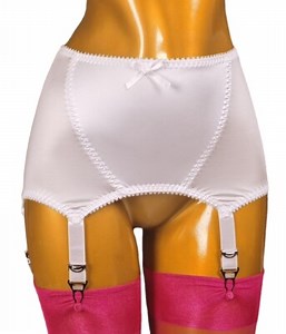 S-3XL Women Shiny Open Bottom Girdle Firm Shapwear Girdle Garter Belt W/6 Straps | eBay