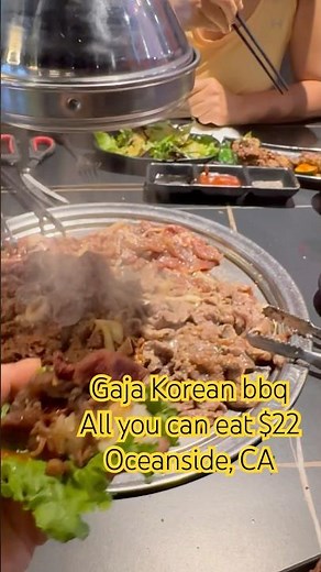 Gaja Korean bbq Oceanside CA all you can eat $22 lunch 11-3pm bulgogi pork chicken kbbq #bbqlovers