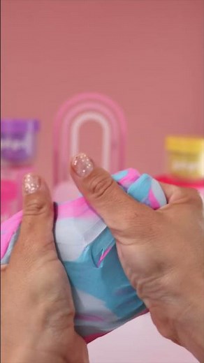 Glow up your slime game with GUI GUI ✨🎀 so satisfying soooo stretchy & soooo pretty