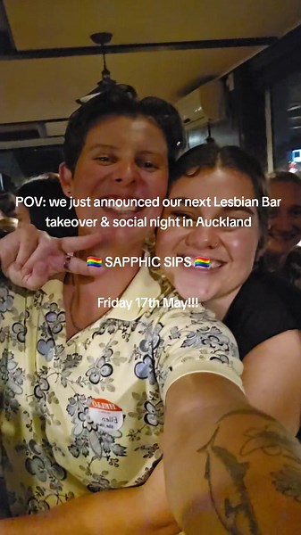 Sapphic Sips Auckland: Lesbian Bar Takeover & Social Night