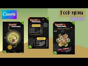 How to Create a Modern Restaurant Menu Card in 2026 | Professional Canva Menu Design Tutorial