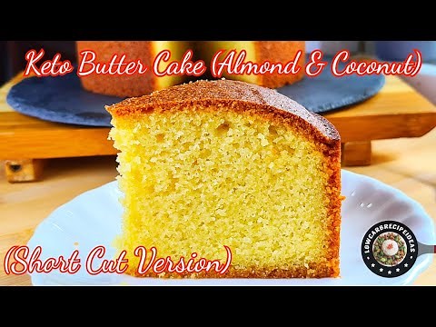 HOW TO MAKE KETO BUTTER CAKE (ALMOND & COCONUT) | SHORT CUT METHOD | SUPER EASY | NO TOOLS | MOIST