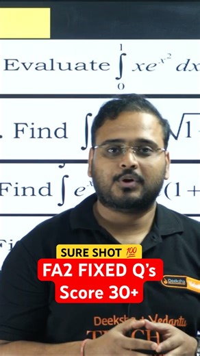 Study These Fixed Questions To Score 30+ in 2nd PUC Maths FA2 #puc2026 #deekshavedantu