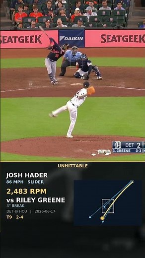 Hader Folded Greene With A 86 MPH SLIDER 🤢
