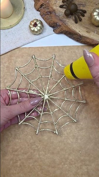 DIY Spinnennetz basteln 🕸️☺️ #shorts #diy #halloween