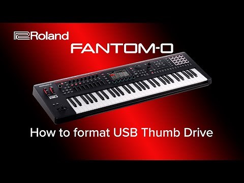 Roland FANTOM -0 - How to format USB Thumb Drive