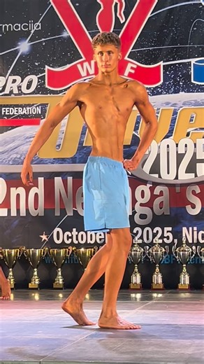 Men’s Physique category debutants (first time competing on stage) are judged separately. In the Men’s Physique category, competitors wear long shorts and present a lean, athletic physique. Judging is based on height and age. The upcoming competition will take place on May 1–2, 2026. Men’s categories will appear on May 2. 📍 Location: Žvejų Kultūros Rūmai, Klaipėda, Lithuania #wffinternational #mensphysiquenews #mensphysiquedebut #wffwbbf #wfflithuania | WFF - WBBF International