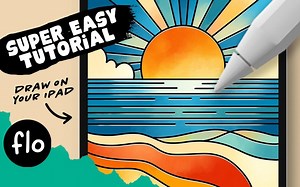 【Procreate】新手级教程 You Can Draw This in PROCREATE 手把手一步步教你绘制彩色玻璃风格插画