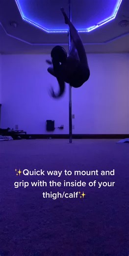 #polefitness #polecam a way I found was easy to mount upside down, hands free 🥳 #beginnerpoletricks #beginnerpole #beginnerpoledancing