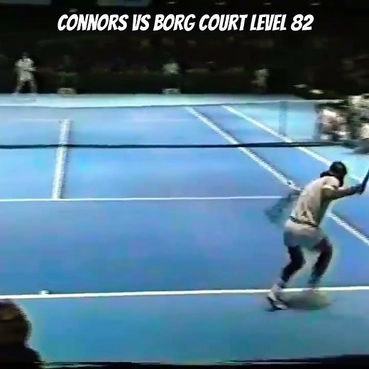 Bjorn Borg vs Jimmy Connors Court Level -1982!! #tennis #jimmyconnors