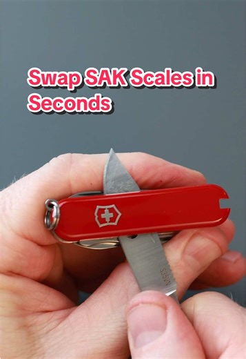Quickly Swap Your Swiss Army Knife Scales