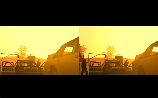 【还原PS2画质】GTA 圣安地列斯 PC MOD VS PS2 — 99%还原度