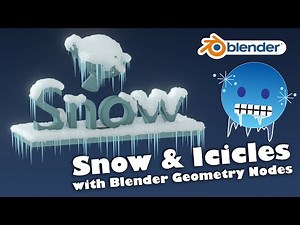Snow & Icicles with Blender Geometry Nodes