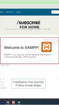 How to Setup and Install XAMPP localhost - 1 | #shorts #websiteseo #localhost #xampp