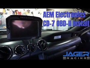 AEM Electronics CD-7 OBDII Install into a S550 Mustang