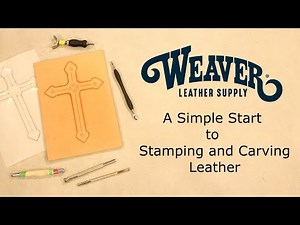 Beginner’s Guide to Leather Tooling: Simple Carving & Stamping in this Leather Cross Project