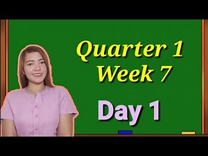 Quarter 1 Week 7- Kindergarten Module Day 1 (MELC-BASED)