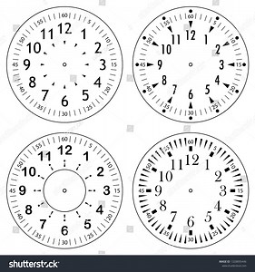 Set Clock Faces House Alarm Table: vector de stock (libre de regalías) 1328895446 | Shutterstock