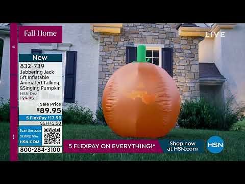 Jabbering Jack 5ft Inflatable Animated Talking and Singi...