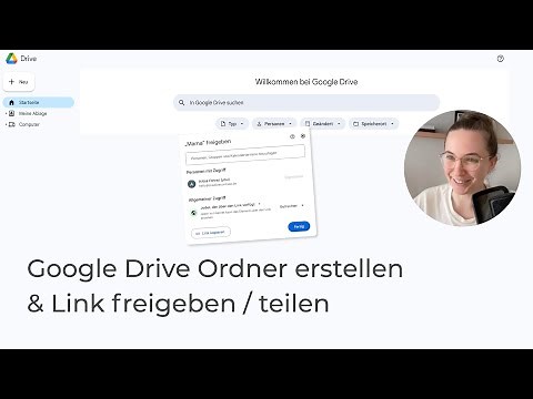 Create a Google Drive folder & share a link | Google Drive Tutorial (German)