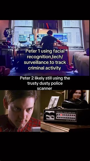 Spider-Man tech comparison: Peter 1 vs Peter 2 surveillance switch