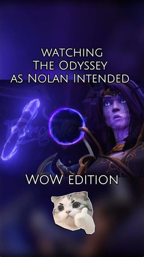 watching #theodyssey as #christophernolan intended in #worldofwarcraft