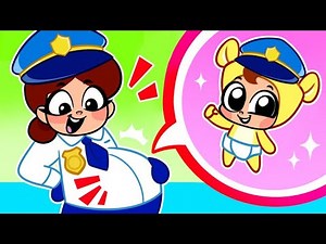Police Officer Takes Care of a Pregnant Mom 🤰🏼 Funny Cartoons For Kids 😍 Nursery Rhymes