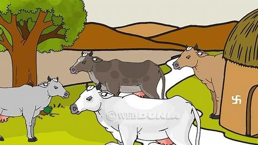 Marathi Kavita हंबरून वासराले चाटती जवा गाय