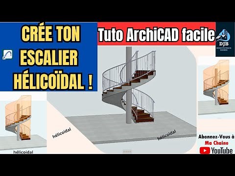 how to automatically model a helical staircase in archicad