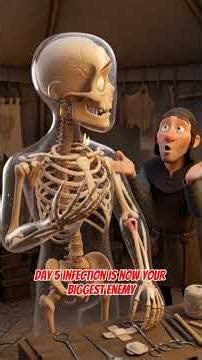 Can you survive in a medieval war in 10 day? #skeleton #skeletonwatch #facts