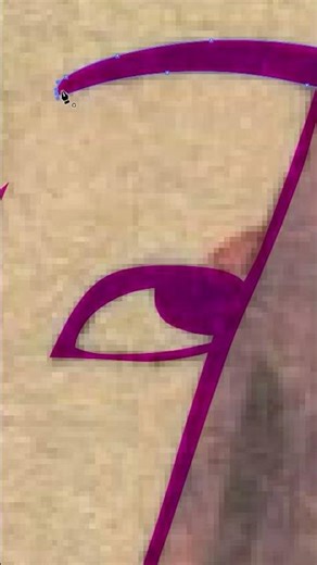 Turning Ukiyo-e into Vector Data (Adobe Illustrator) #Shorts