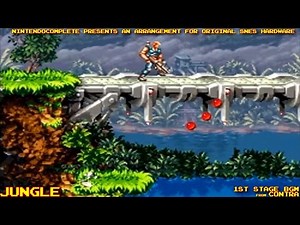 ♫JUNGLE (Contra 1st Stage BGM) SNES Arrangement [Original Version] - NintendoComplete