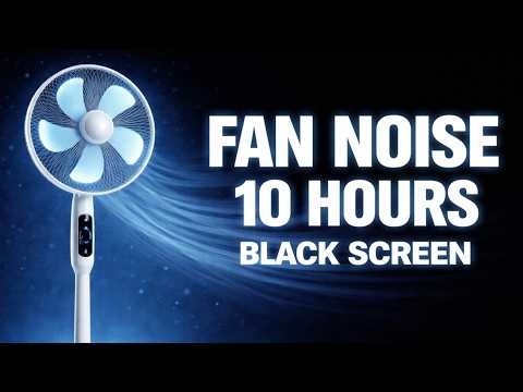 ASMR 😴💤 REALLY STRONG Fan Sounds | Black Screen | Windy Fan Noise for Sleep Instantly | Relaxing
