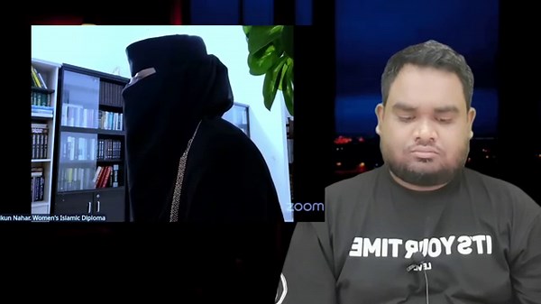 মুখোমুখি আবু ত্বহা মুহাম্মদ আদনান এর স্ত্রী।abu taha muhammad adnan wife press conference.abu taha