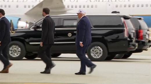 Donald Trump attends dignified transfer for six American soldiers killed in Iranian strike on Kuwait base