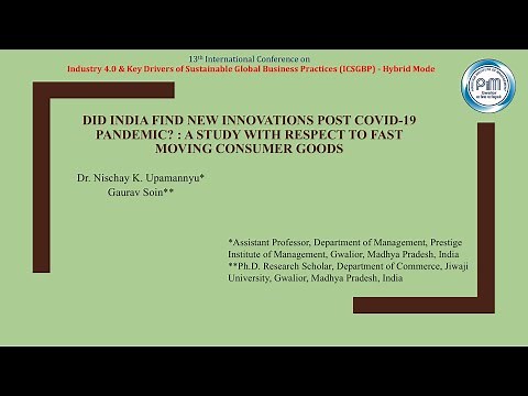 My Research Paper Presentation at XIII International Conference on ICSGBP | Gaurav Soin