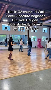 52 reactions · 4 comments | Come dance with us! Classes at @seattlelinedance are open! I like it: 32 count - 4 Wall Level: Absolute Beginner DC: Kelli Haugen Song: I Like It, I Love It By: @thetimmcgraw #Shellysavestheday #linedance #linedancer #linedancers #linedancersoftiktok #linedancing #pnwlinedancers #pnwlinedancing #linedances #seattlelinedance #ilikeitiloveit #oldgringo #oldgringoboots #fabletics | Seattle Line Dance | Facebook