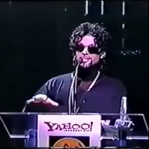 10K views · 241 reactions | In 1999, Prince took home the award for Best Internet Only Single for "War" at the Yahoo Internet Life Magazine Online Music Awards. During his speech, Prince expressed excitement for the possibilities for music on the Internet, but also issued this warning: "It's cool to use the computer, don't let the computer use you." | Pigeons and Planes | Facebook