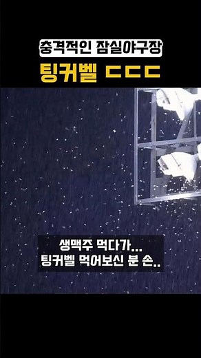 The return of the Tinkerbell swarm at Jamsil Baseball Stadium ㄷㄷ