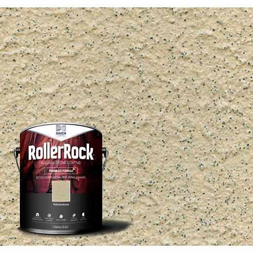Reviews for DAICH RollerRock 1 Gal. Self-Priming Pebblestone Exterior Concrete Coating | Pg 1 - The Home Depot