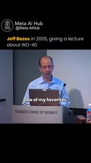 AI | Artificial intelligence | Chatgpt | Viral | In 2005, Jeff Bezos spoke at Stanford Graduate School of Business Entrepreneurship Conference, using the story of WD-40 to explain how... | Instagram