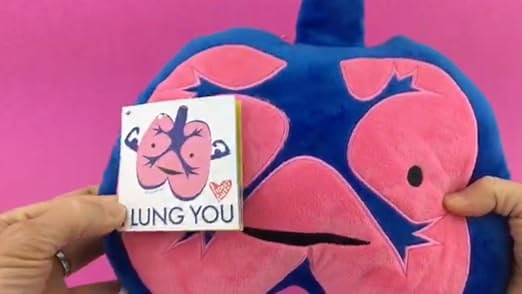Learn Your Lungs! Lung Facts and Info With Lung Stuffed Toy