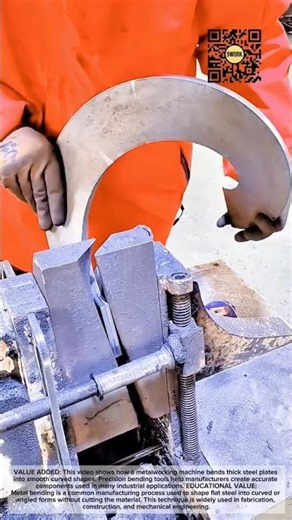 Steel Plate Bending Machine | Precision Metal Forming Process #9work