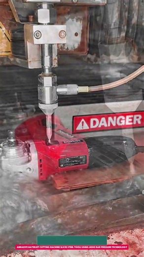 Abrasive Waterjet Cutting Machine Slices Steel Tools Using 4000 Bar Pressure Technology