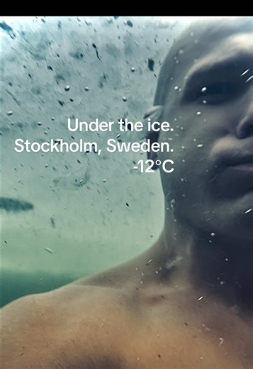 Experiencing the Cold Plunge Under Ice in Stockholm
