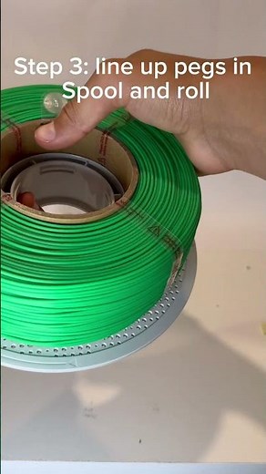 How to refill Bambu Labs reusable spools #bambulab #3dprinter #cool3dprints #3dprinterfilament