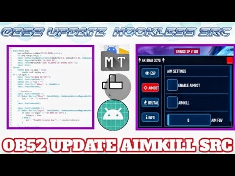 OB52 UPDATE AIMKILL SRC | HOW TO UPDATE SRC | HOW TO MAKE MOD MENU