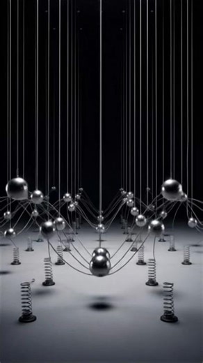 #Physics | Balls under motion on springs | Simple Harmonic motion | Science & Facts |