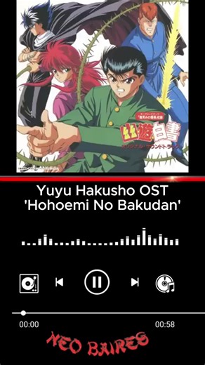 Yuyu Hakusho OST 'Hohoemi no Bakudan' #anime #ost #musica #yuyuhakusho #animefyp